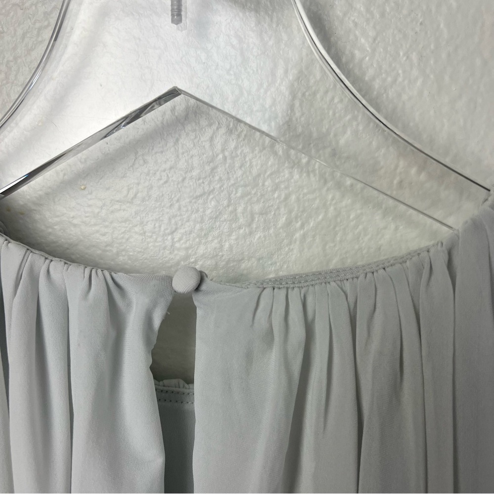 Express Crew Neck Ruched Peplum Medium Top NWT - Picture 9 of 10